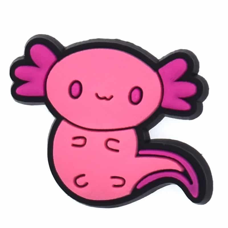 Axolotl pink with dark pink gills197-23 Shoe Charm