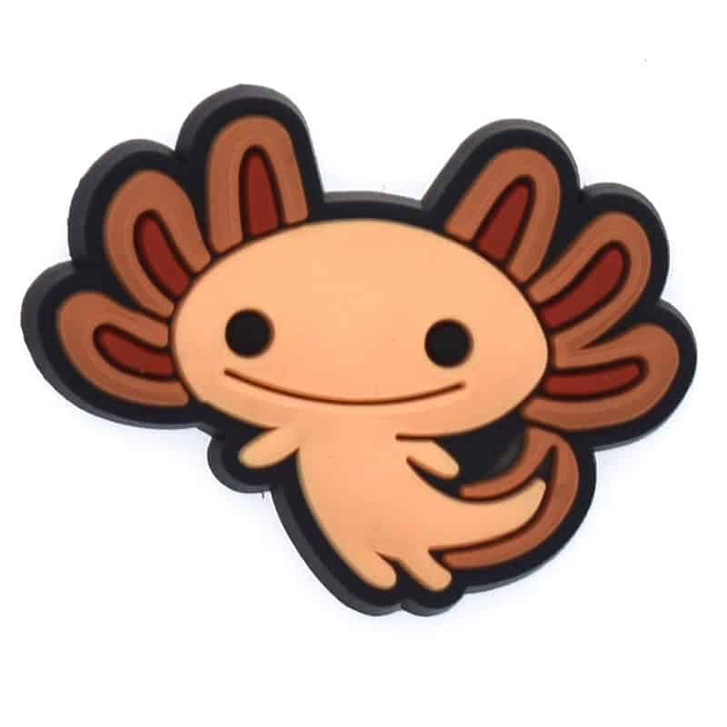 Axolotl orange with brown gills 197-25 Shoe Charm