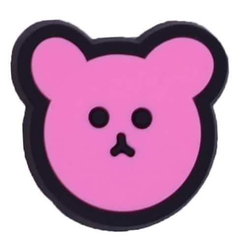 Teddy face pink 20-04 Shoe Charm