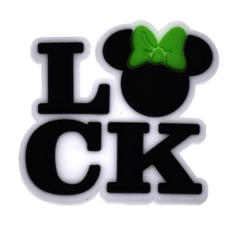 LUCK St. Patrick's day Minnie sign 200-01 Shoe Charm