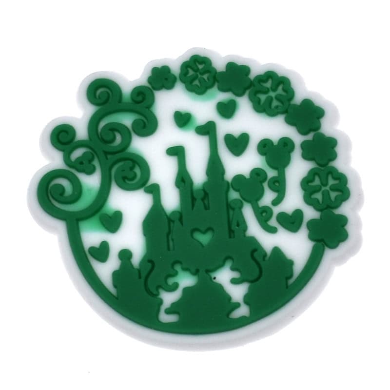 St. Patrick's Disney castle badge 200-02 Shoe Charm