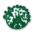 St. Patrick's Disney castle badge 200-02 Shoe Charm