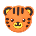 Orange lion face 203-01 Shoe Charm