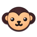 Brown monkey face 203-03 Shoe Charm