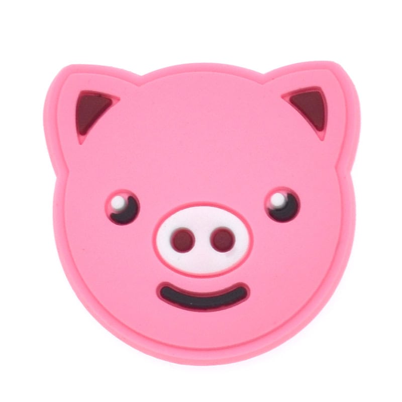 Pink pig  face 203-05 Shoe Charm