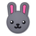 Grey rabbit face 203-07 Shoe Charm
