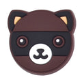 White nose bear face 203-08 Shoe Charm