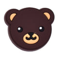 Brown bear face 203-11 Shoe Charm