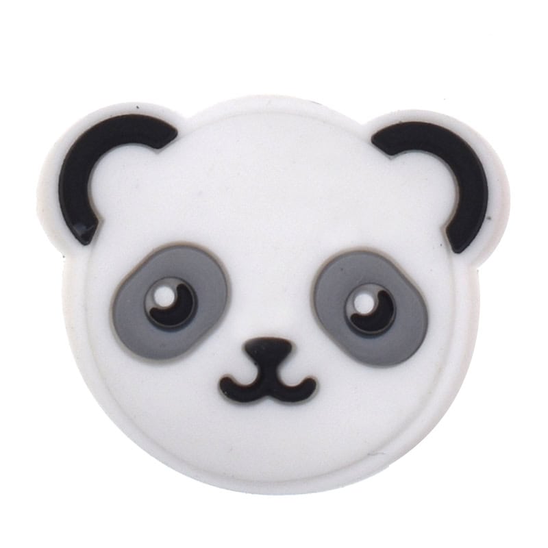 White panda face 203-12 Shoe Charm
