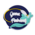 Gone Fishing badge 204-02 Shoe Charm