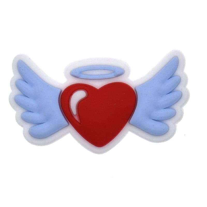 Shoe Charm -  Flying love heart 205-05