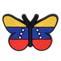 Flag butterfly flying yellow/blue/red 212-07 Shoe Charm