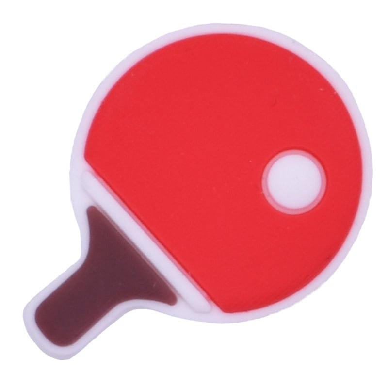 Table Tennis bat with ball 23-49 Shoe Charm