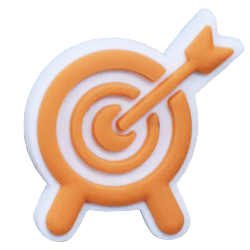 Archery target 23-50 Shoe Charm