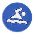 Swimmers badge 23-64 Shoe Charm