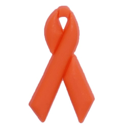 MS, CPS, SH orange Awareness Ribbon 24-09 Shoe Charm