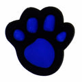 Blue on Black Shaped Puppy paw print 25-07 Shoe Charm