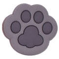 Grey on Grey Shaped large paw print 25-12 Shoe Charm