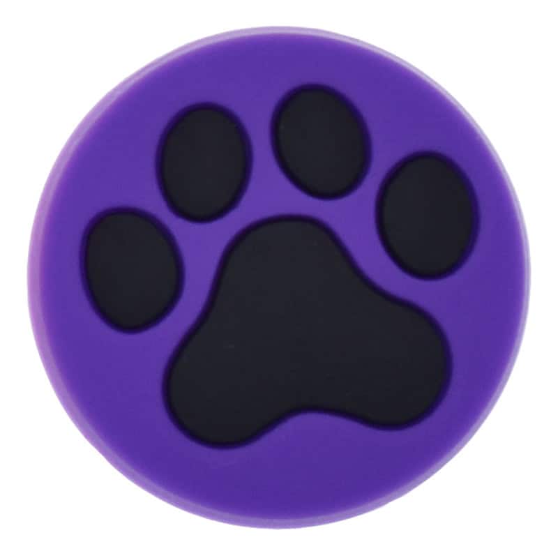 Black on Purple 25-22 Shoe Charm