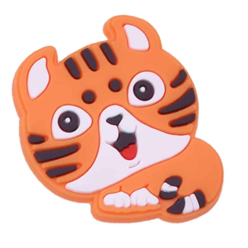 Shoe Charm - Smiling ginger Kitten Cat 27-03