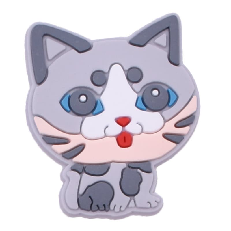 Shoe Charm - Baby grey Kitten Cat 27-04