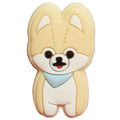 Shoe Charm - Blue scarf Puppy Dog 27-07