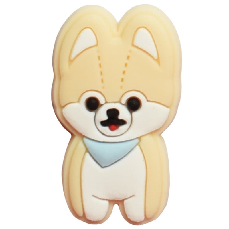 Shoe Charm - Blue scarf Puppy Dog 27-07