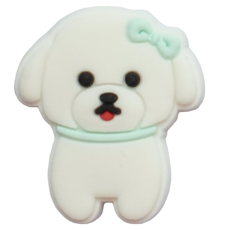 Shoe Charm - White Puppy Dog 27-13