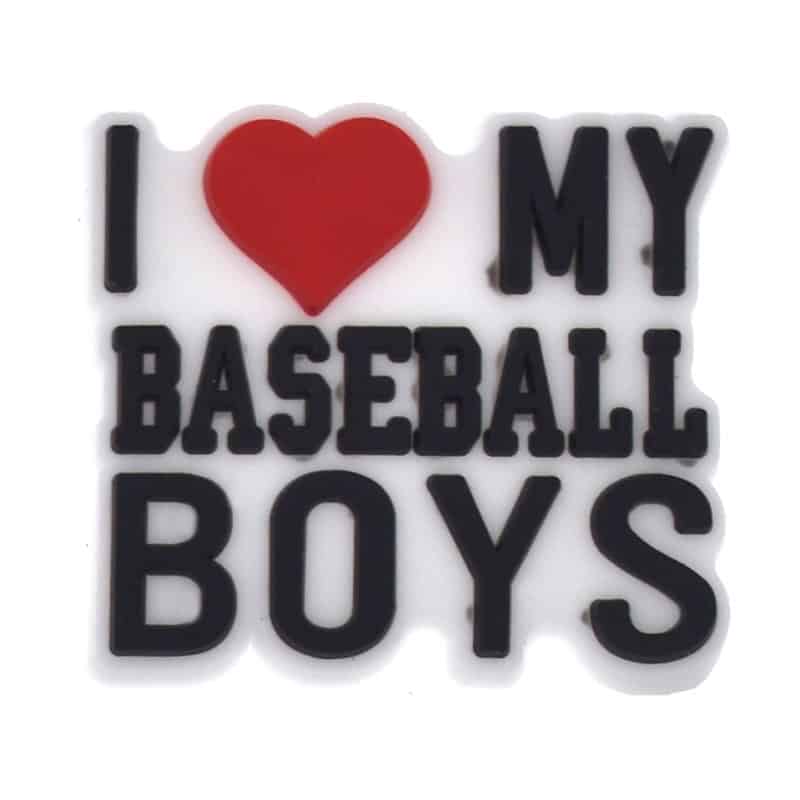 I heart MY BASEBALL BOYS sign 302-02 - Shoe Charm
