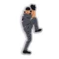 Catcher catching ball baseball 302-05 - Shoe Charm