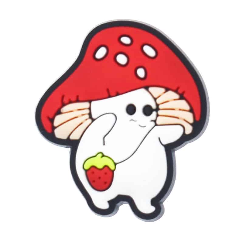 Red mushroom rabbit 315-01 Shoe Charm