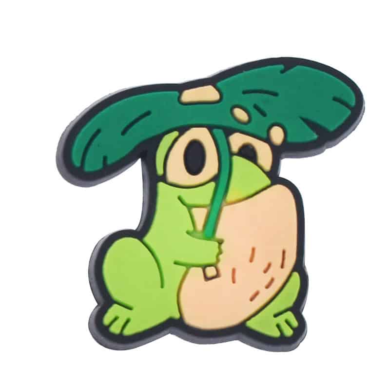 Toad under a leaf 315-17 Shoe Charm