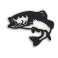 Black outline fish 317-05 - Shoe Charm
