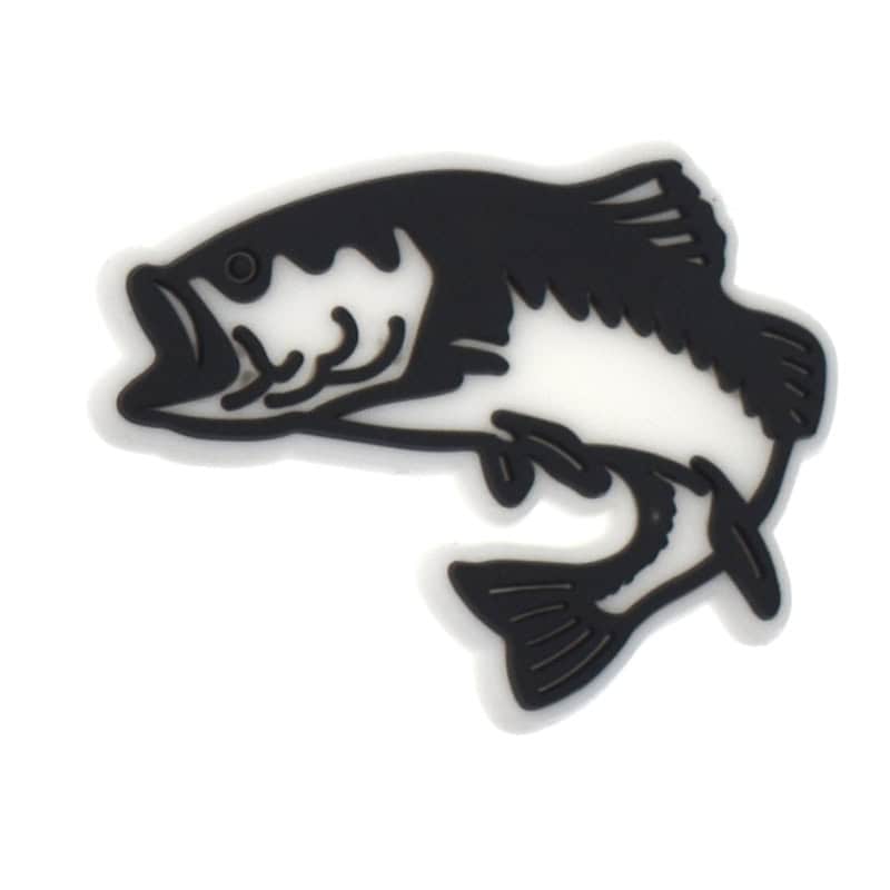 Black outline fish 317-05 - Shoe Charm