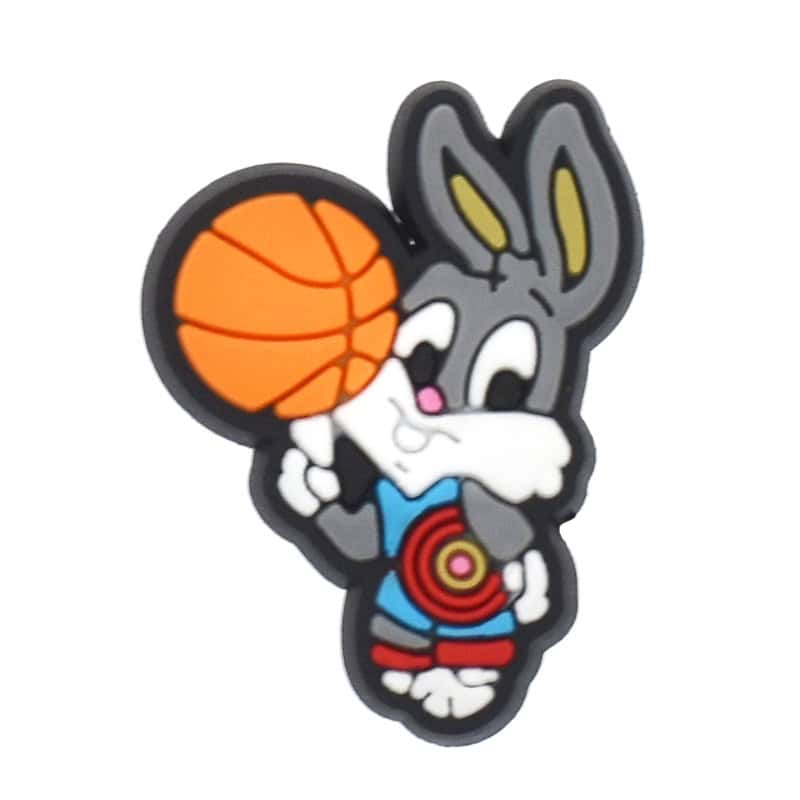 Bugs Bunny with basketball Space Jam 324-03 - Shoe Charm