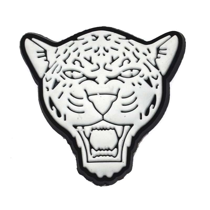 LEOPARD black on white sillhouette 325-01 Shoe Charm