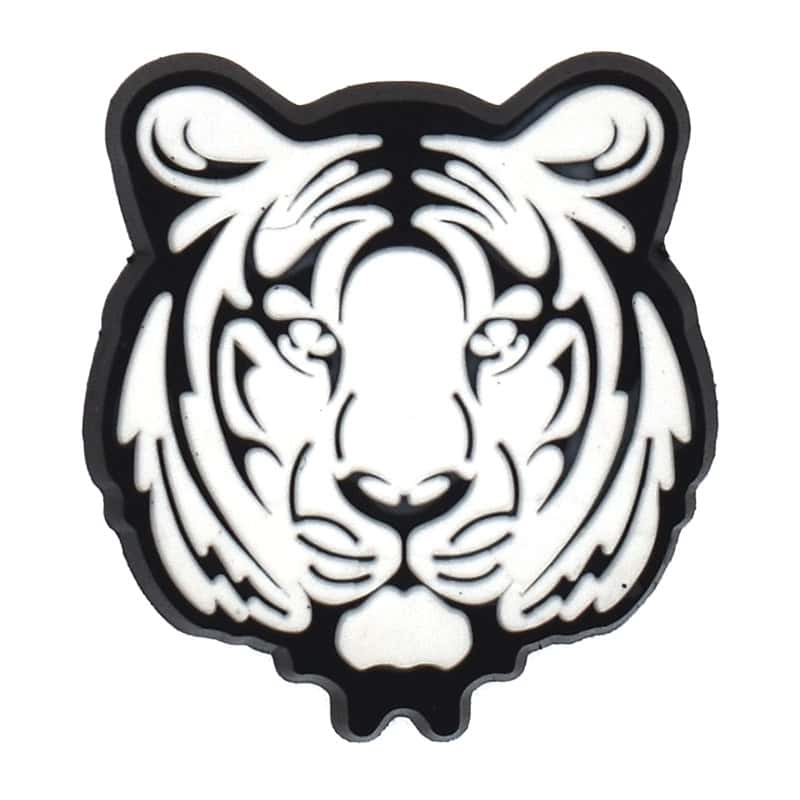 TIGER black on white sillhouette 325-02 Shoe Charm
