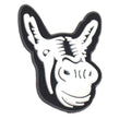 MULE black on white sillhouette 325-08 Shoe Charm