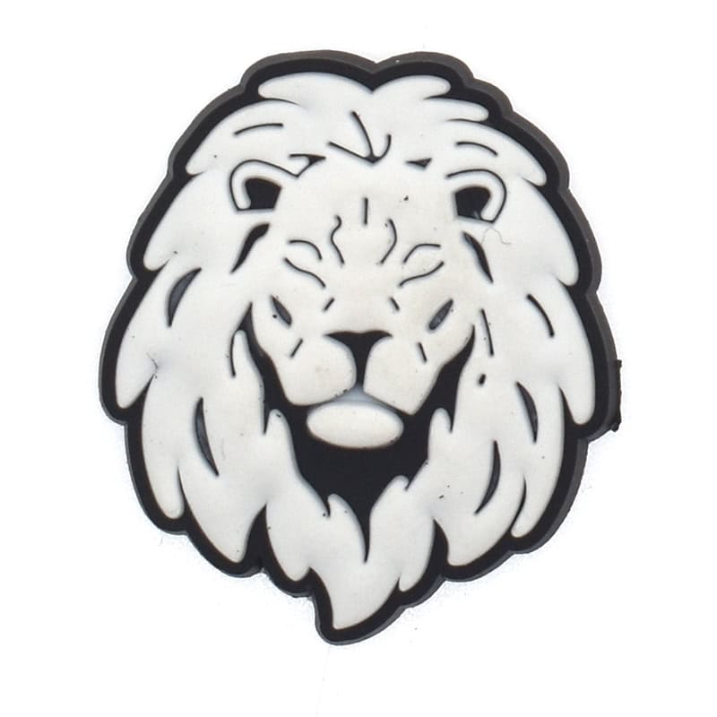 LION black on white sillhouette 325-11 Shoe Charm