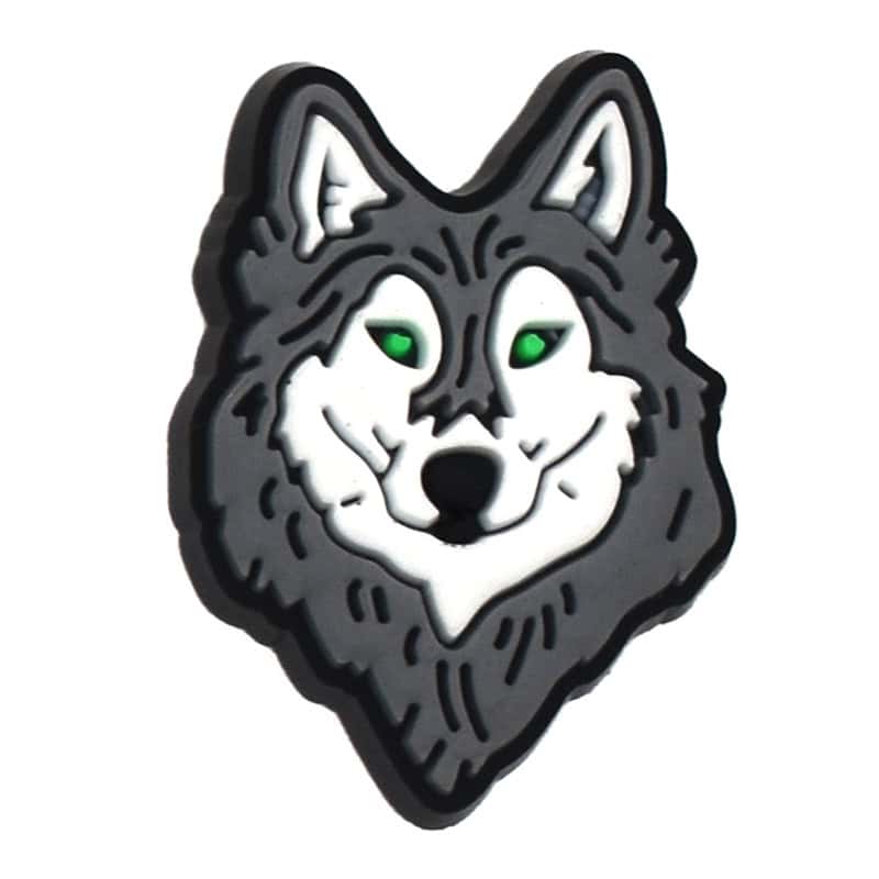 HUSKEY black on white sillhouette 325-12 Shoe Charm