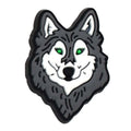 HUSKEY black on white sillhouette 325-12 Shoe Charm