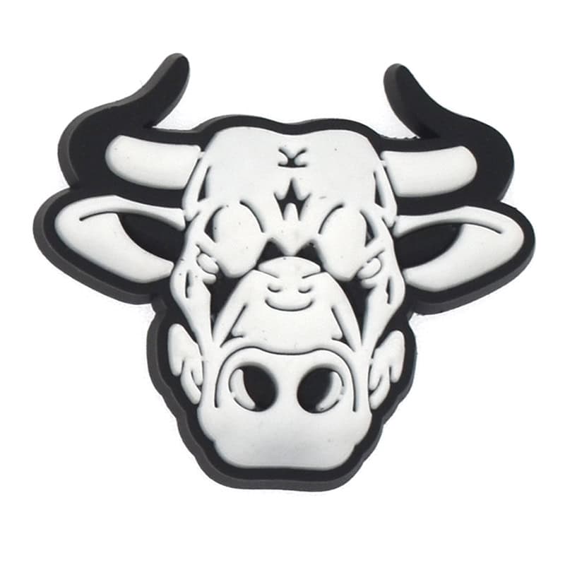 BULL black on white sillhouette 325-13 Shoe Charm