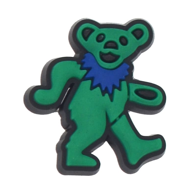 Green dancing bear Grateful Dead 333-02 - Shoe Charm
