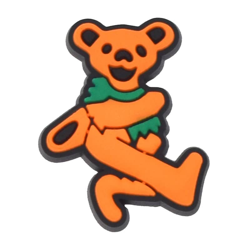 Orange dancing bear Grateful Dead 333-03 - Shoe Charm