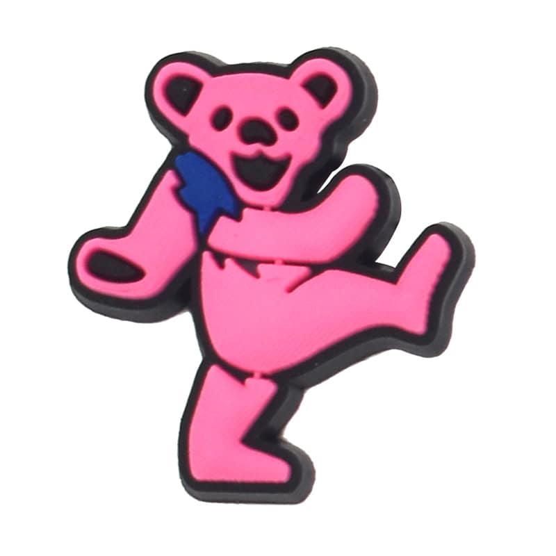 Pink dancing bear Grateful Dead 333-05 - Shoe Charm