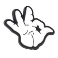 White okay hand gesture 335-02 - Shoe Charm