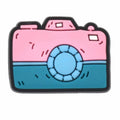 Camera pink and blue 339-02 Shoe Charm