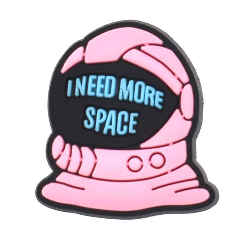 Pink helmet I NEED MORE SPACE 339-07 Shoe Charm
