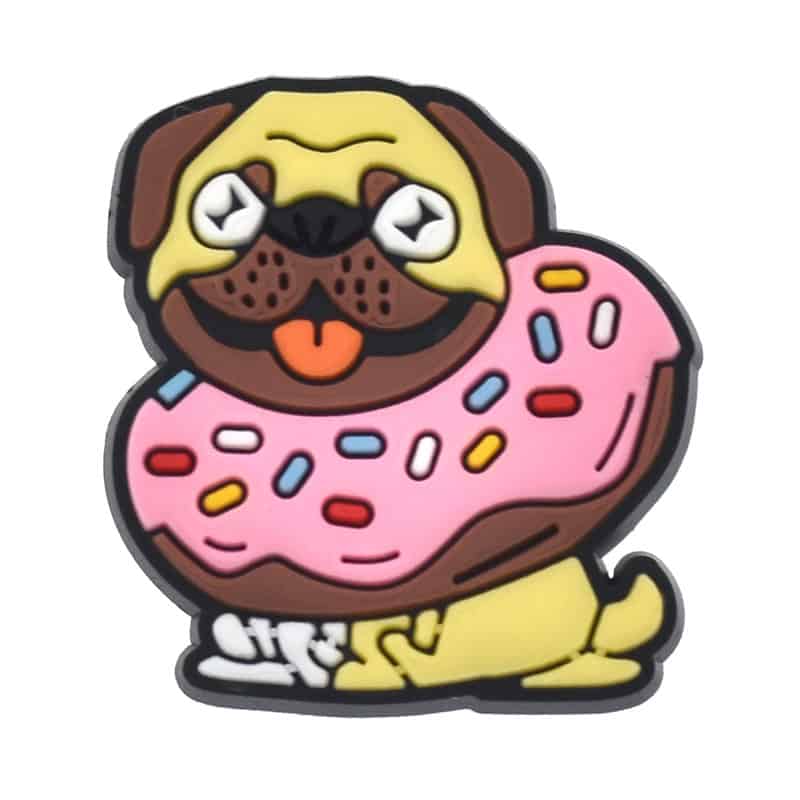 Pink donut dog collar 339-08 Shoe Charm