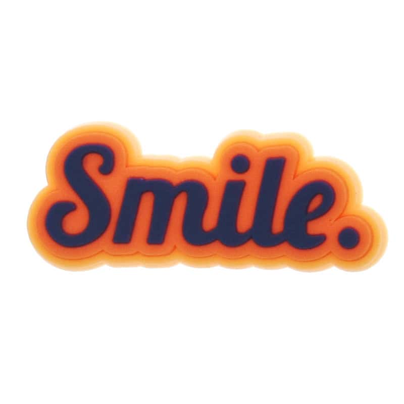 Shoe Charm - SMILE sign logo badge 340-07